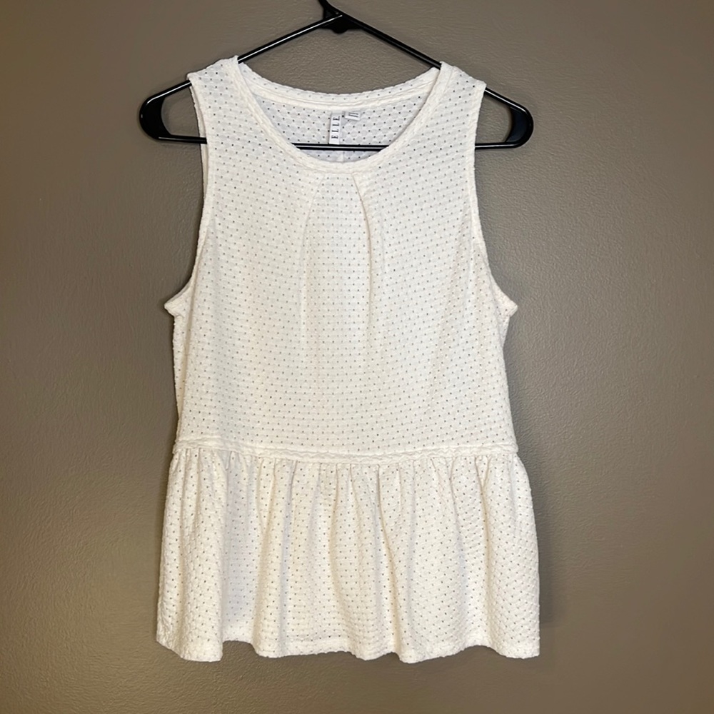 Elle medium blouse white